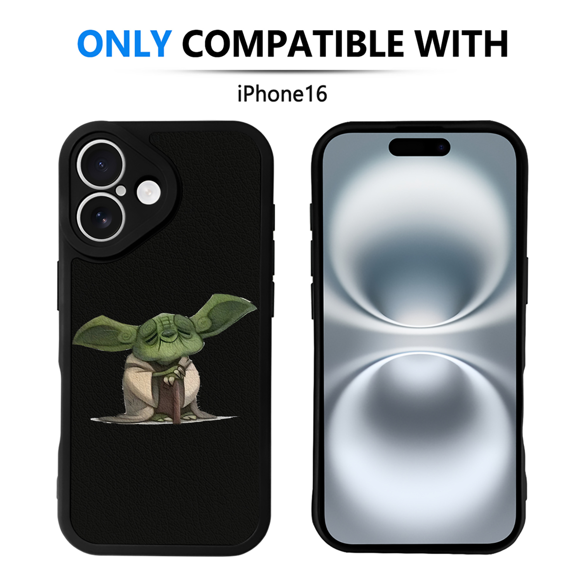 （画像用） スター・ウォーズ Star Wars 【iPhone 16シリーズ対応】シリコンスマホケース（レザー調） 材質：シリコン
